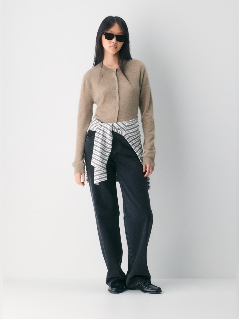 Aritzia Bare Cashmere Noteworthy Cardigan